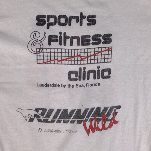 Vintage 1989 Ft Lauderdale By The Sea 5k Run T-Shirt Adult Medium White USA Made - Picture 15 of 15